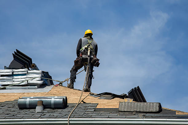 Professional Gutter Installation technician working in Crowley, LA